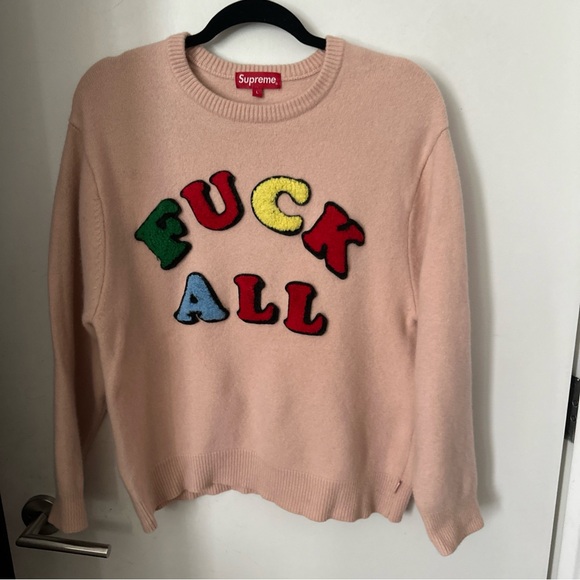 Jamie Reid/Supreme F*ck All Sweater Original artwork - Picture 3 of 9